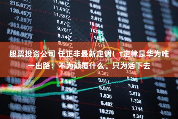股票投资公司 任正非最新定调！τ定律是华为唯一出路：不为颠覆什么、只为活下去